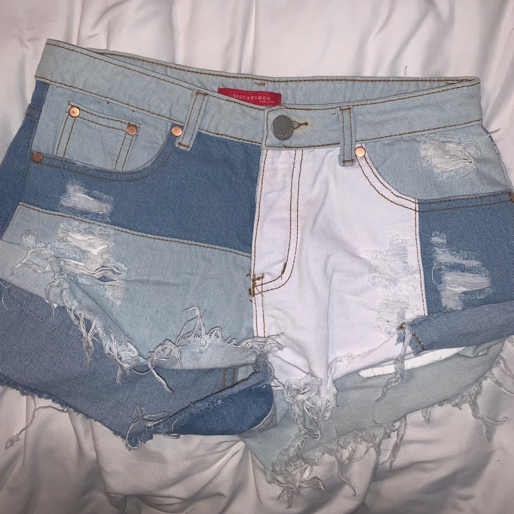 Mix Match Jean Tone Shorts
